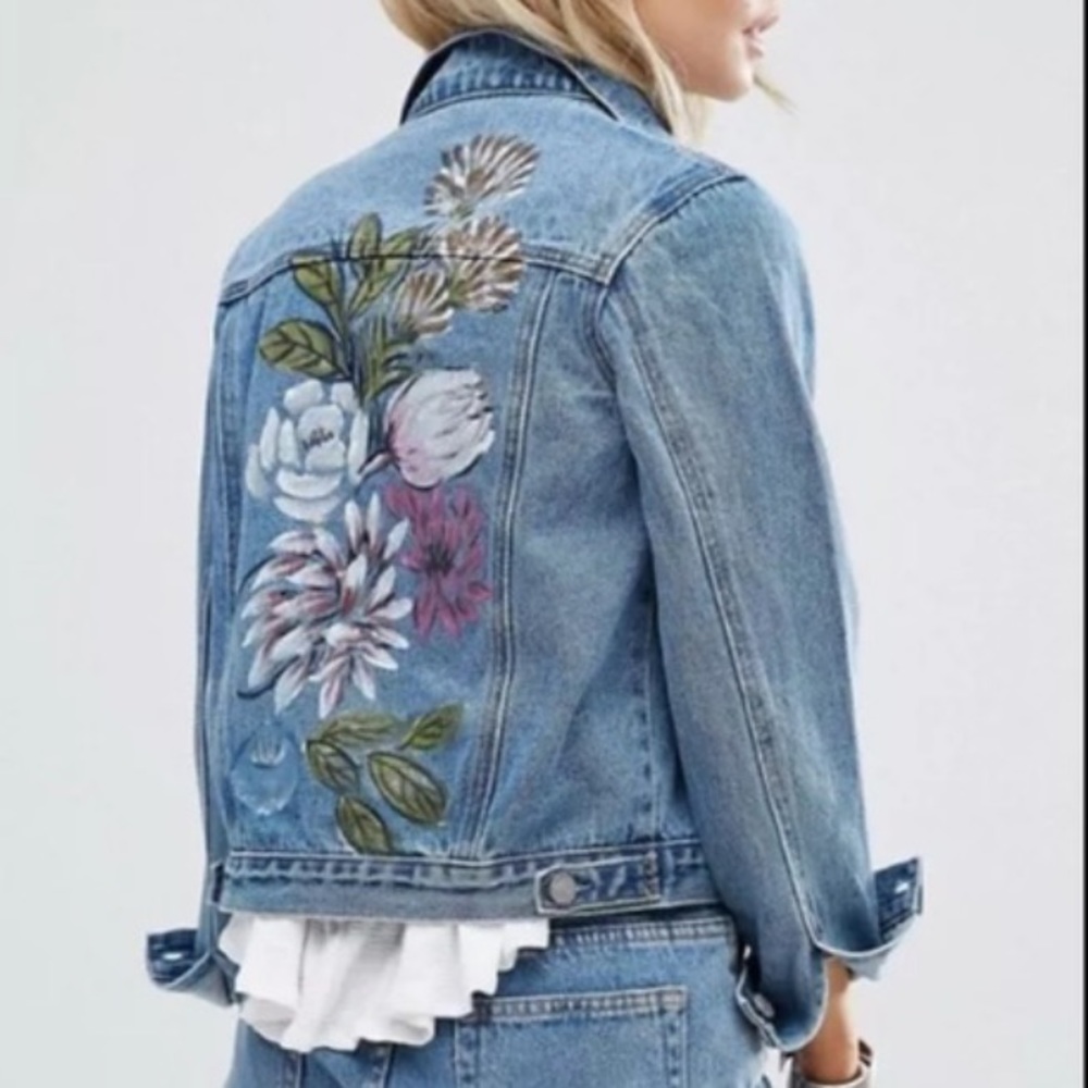Glamorous Painted Denim Jacket
